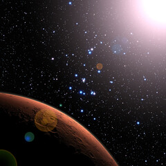 Wall Mural - mars. the elements of this image furnished by nasa.