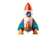 Rocket With Transparent Background. AI