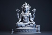 3D Rendered Maha Shivaratri Artwork. Generative AI