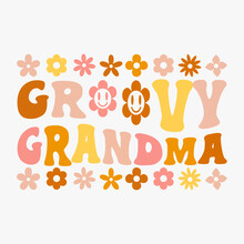 Groovy Grandma Retro Svg T Shirt