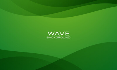 Wall Mural - Abstract green gradient background. Dynamic curve composition. green pattern backdrop. vector illustration