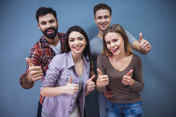 Wall Mural - Beautiful young people