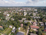 Fototapeta Paryż - Grodzisk Mazowiecki z lotu ptaka latem/Grodzisk Mazowiecki city aerial view in summer, Mazovia, Poland