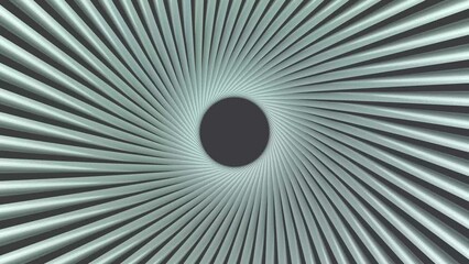 Poster - Rotating intro screensaver in the form of a circle and stripes. Rendering animation.