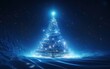 © olegganko - Christmas tree with blue light