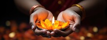 Burning Traditional Diya Lamps Lit During Diwali Celebrations. Festival Of Lights. Victory Of Good Over Evil.