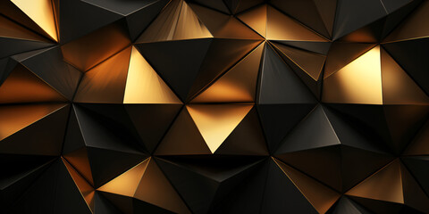  Abstract black polygonal background. Futuristic polygonal design.