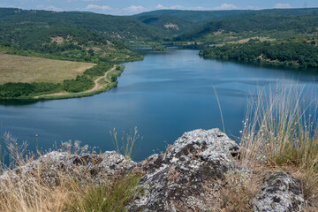 Summer view of Pchelina Reservoir, Bulgaria