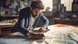 © ThisDesign - geography professor using maps to teach urban planning generative ai