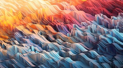 A mesmerizing visual representation of sound waves in different colors and patterns Generative AI