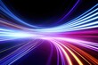 © AKKA - abstract futuristic background with gold PINK blue glowing neon moving high speed wave lines and bokeh lights. Data transfer concept Fantastic wallpaper
