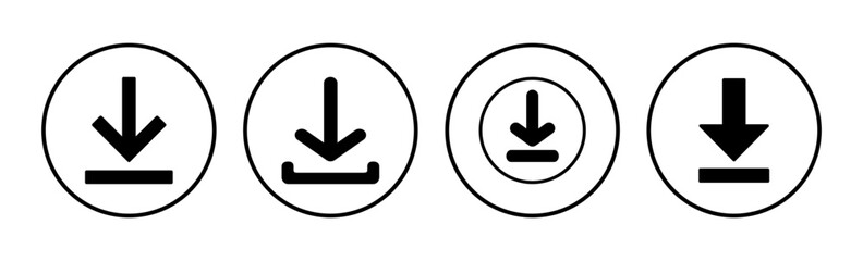 Download icon vector. Downloading vector icon