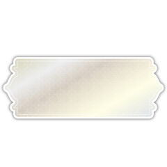 Wall Mural - luxury white golden set arabic islamic banner title frame text box in transparent background