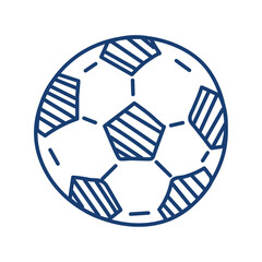 Wall Mural - soccer ball doodle icon