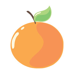 Canvas Print - orange fresh fruit icon