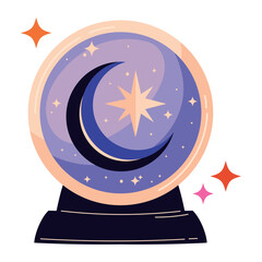 Sticker - esoteric crystal ball icon