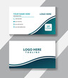 © MahfujaBegum - Double sided modern visiting card template. Horizontal layout. Illustration design.