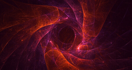 Poster - 3d rendering abstract fantasy light fractal background