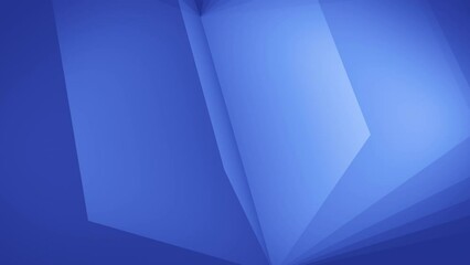 Poster - Bright blue abstract hi-tech geometric motion design. Seamless looping. Video animation Ultra HD 4K 3840x2160