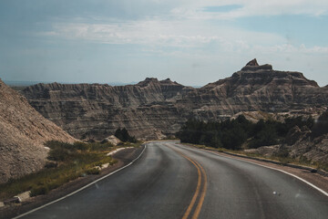 Wall Mural - road to the mountains