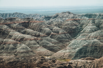 Canvas Print - View of the mountains and valleys