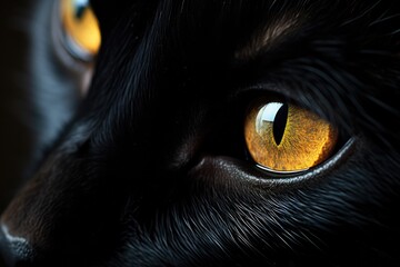Aufkleber - The Yellow Eye of a Black Cat.