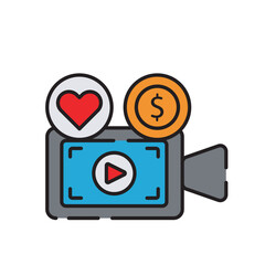 Sticker - Live Streaming Icon