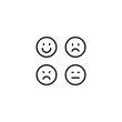 © rostyslav - Emotions linear icon. Thin line customizable illustration. Contour symbol. Vector isolated outline drawing. Editable stroke