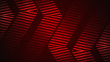 Poster - Dark red simple abstract background with lines in a geometric style as the main element.