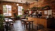 © Hdi - Boho and cozy coffee house interior in urban style