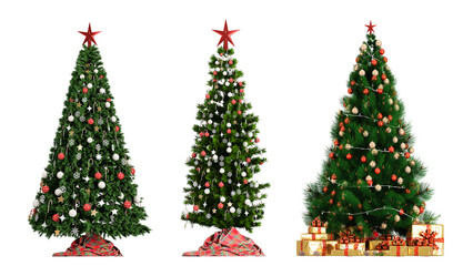 christmas tree and decorations