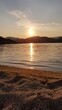 Sonnenuntergang am griechischen Strand