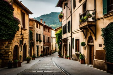 Wall Mural - street in the town