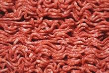 Detail Of Raw Minced Meat - Beef Meat With White Fat Inside