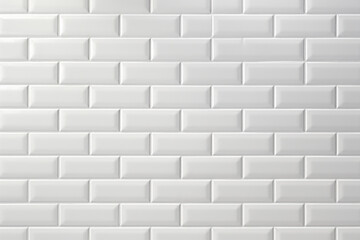 The classic white subway tile texture, versatile for kitchen backsplashes and bathroom walls. 4k