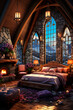 interior design in fantasy style, hotel, house