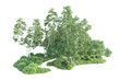 © Cristian - Realistic forest isolated on transparent background. 3d rendering - illustration