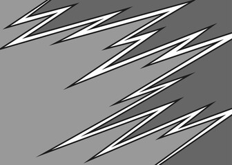 Poster - Two sided backgrounds separated with zigzag line pattern. Colorful zigzag background