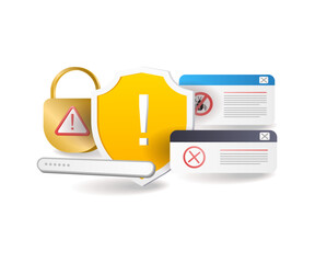 Leinwandbilder - Malware virus attack warning