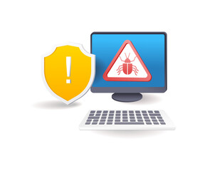 Poster - Malware viruses attack personal computers