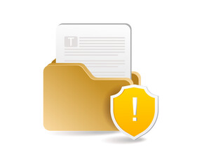 Poster - Folder data security notification