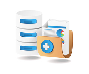 Aufkleber - Database server management