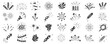 © 4zevar - Set of firework icons, celebration, party, happy new year. Vector set