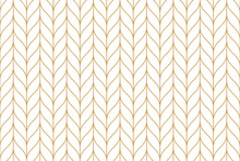 Luxury Ornamental Seamless Pattern In Arabian Stye With Golden Wavy Line. Oriental Geometric Repeat Background, Png Transparent.