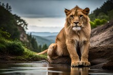 Lion In The Water