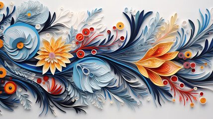 Wall Mural - Colorful maslenitsa illustration. Generative Ai