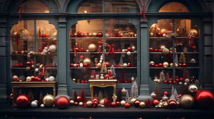 Wall Mural - christmas decorations in the store