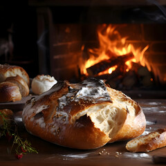 A loaf of fresh bread. High resolution.