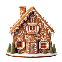 Gingerbread House Christmas Cookie Clipart