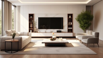 Wall Mural - Modern living room interior